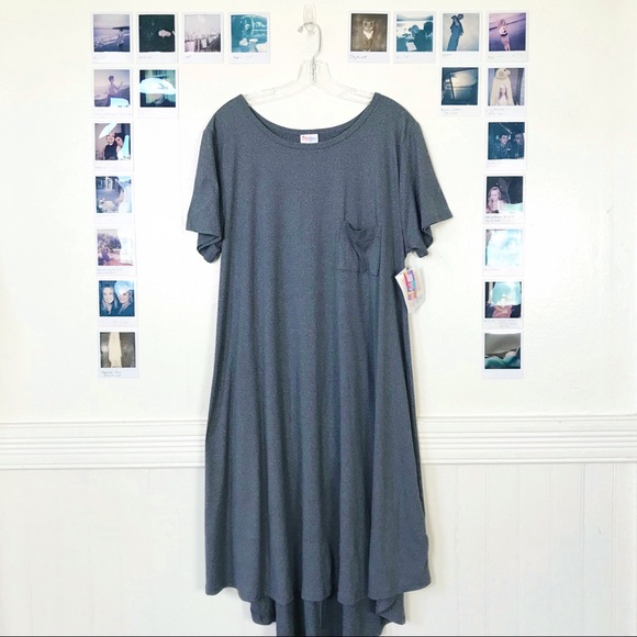 LuLaRoe Dresses & Skirts - LuLaRoe Carly Heather Grey NWT Plus Size Dress